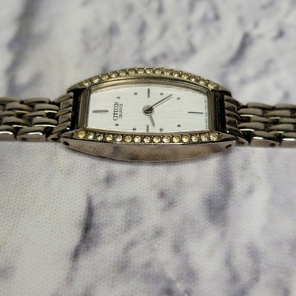 Vintage Citizen Ladies Watch Quartz Crystals 5421-S011469 New Battery Rare - Picture 6 of 10